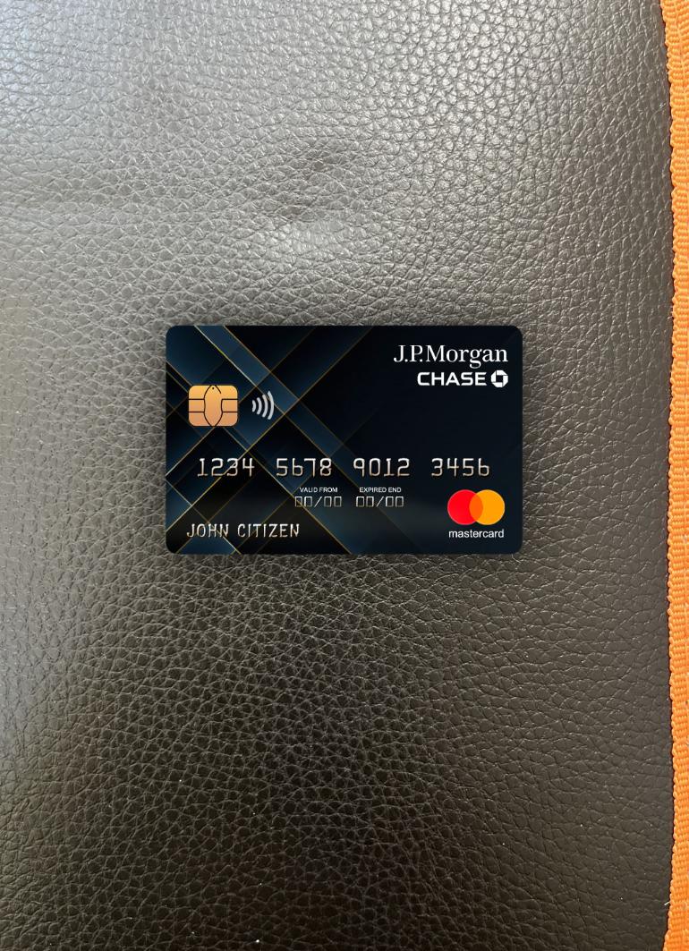 Download USA JP Morgan Chase bank mastercard photolook front Photoshop template